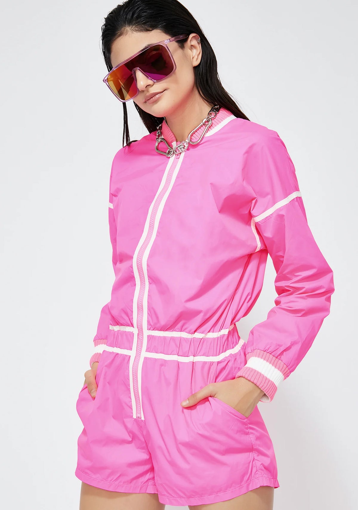 Vain Gang Zip Up Romper