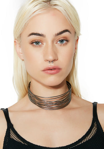 Wired Up Layered Choker