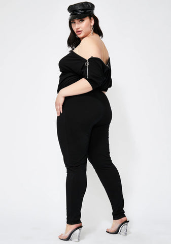 Came To Werk Zip Jumpsuit