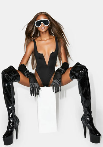 Risque Business Plunge Bodysuit