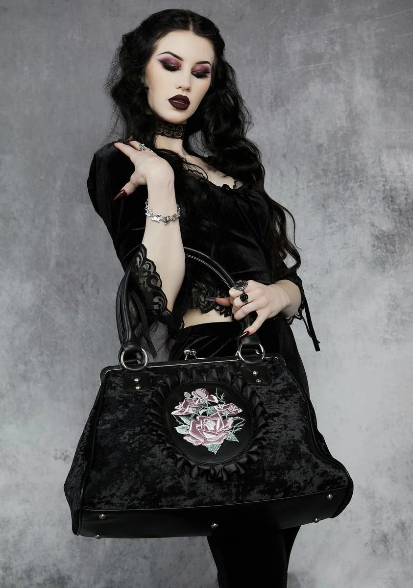 Into My Arms Velvet Weekender Tote