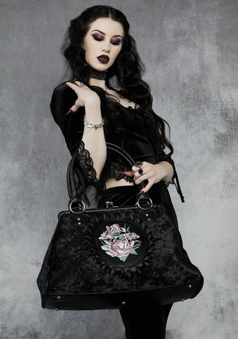 Into My Arms Velvet Weekender Tote