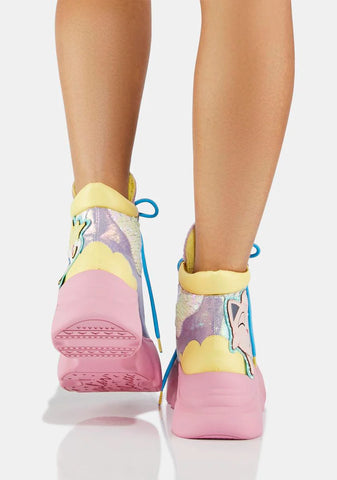 Sparkly Fun Platform Boots
