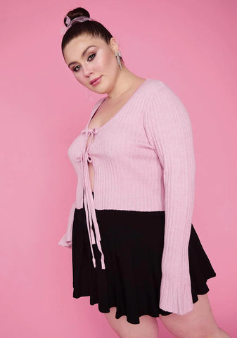 She's Heating Up Tie Front Cardigan