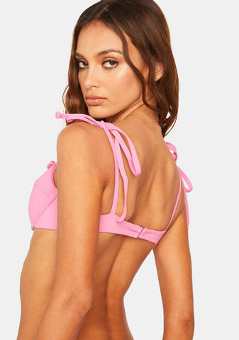 Pink Lucia Bikini Top