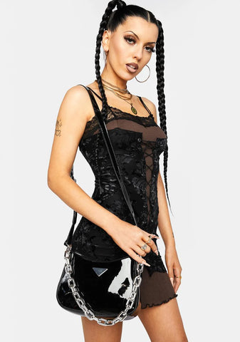 Onyx All The Way Up Shoulder Bag