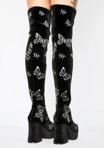 Mystical Metamorphosis Thigh High Boots