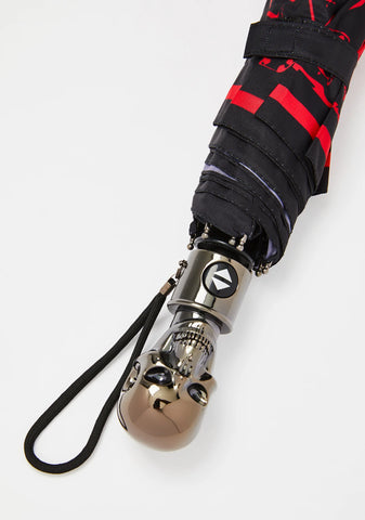 Skull Handle Goathead Umbrella