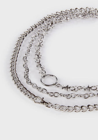 Cutthroat Attitude Chain Necklace