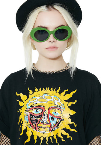 Olive Nevermind Sunglasses