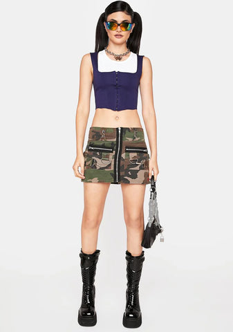 Azure Crave It Corset Top