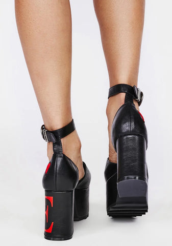 Love Is Blind Platform Wedge Heels