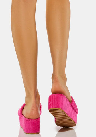 Sweet Breezin' By Platform Slide Sandals