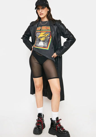 Coming Alive Mesh Biker Shorts