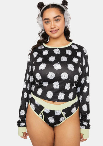 Plus Abominally Cute Pajama Top