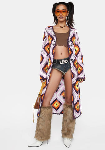 Born To Lead Crochet Duster