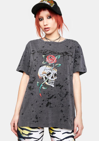 Charcoal Splatter Graphic Tee