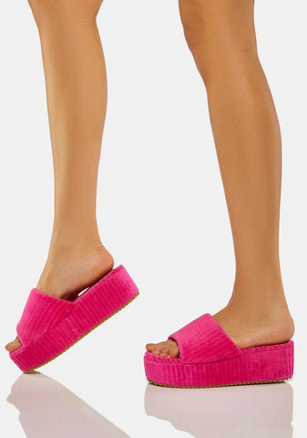 Sweet Breezin' By Platform Slide Sandals