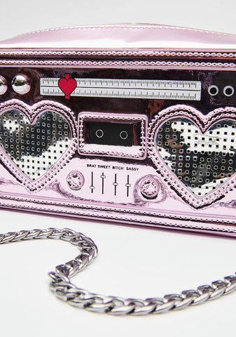 Rhythm Of Love Speaker Crossbody Bag