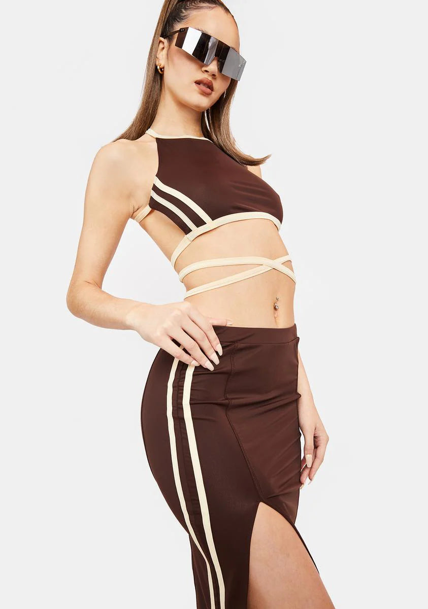 Bad Influence Sporty Skirt Set
