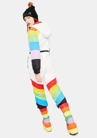 Sweet Retreat Rainbow Puffer Snowsuit