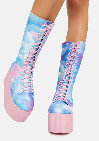 Pastel Qloud Kaos Hi Platform Boots