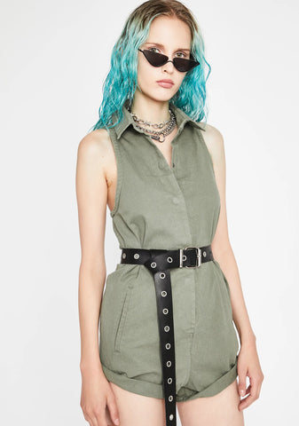 Sunday's Cool Denim Romper