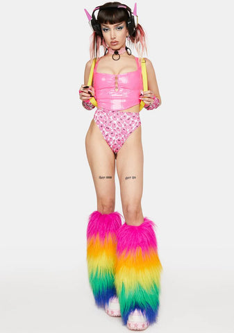 Sick Beats Vinyl Corset Top