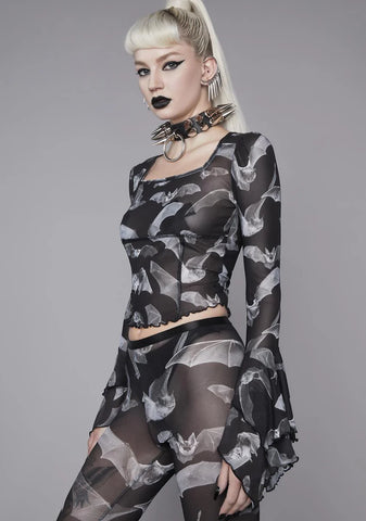 Deadly Echo Mesh Top
