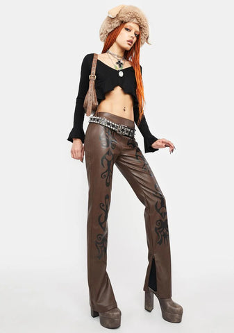 Into The Woods Vegan Leather Pants