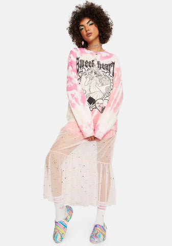 Sweet Heart Tie Dye Sweatshirt