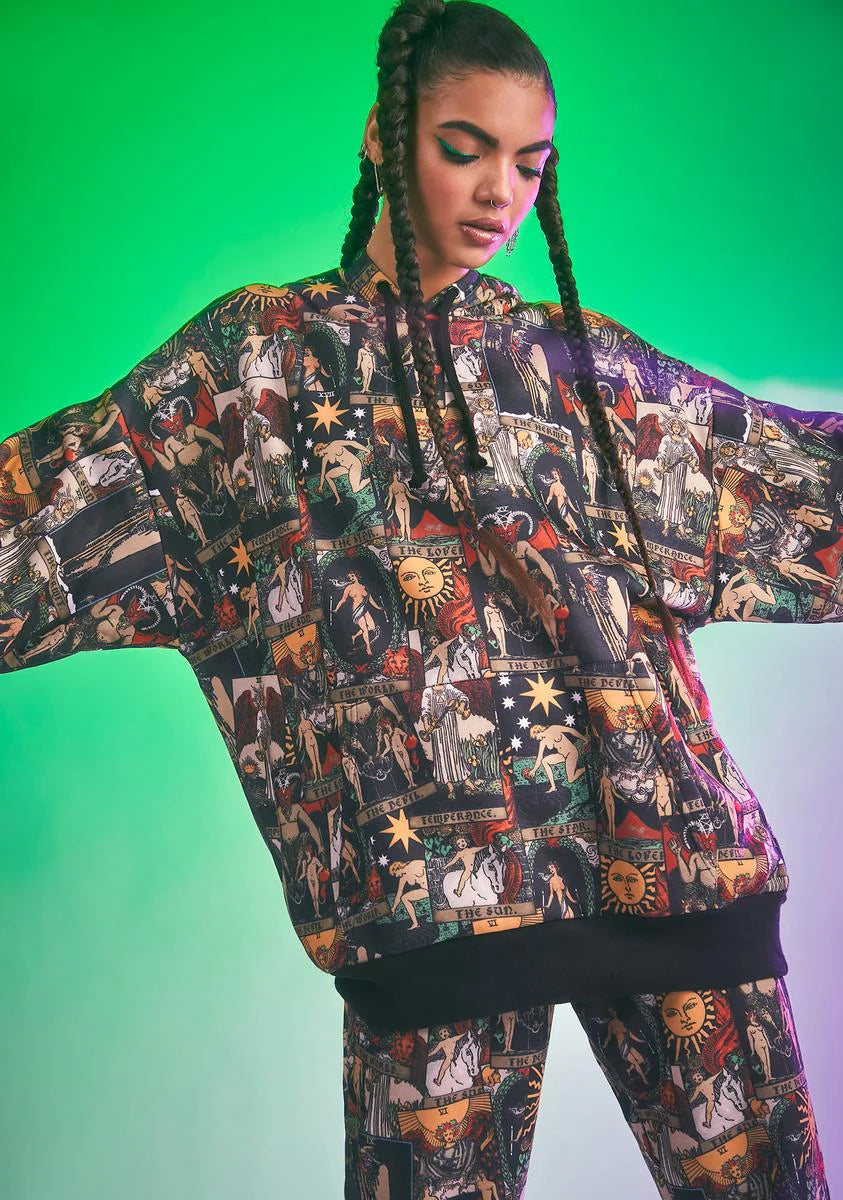 Paint Us Gold Oversized Hoodie