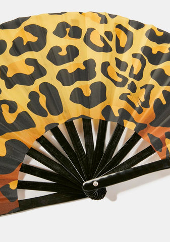 Leopard Print Fan