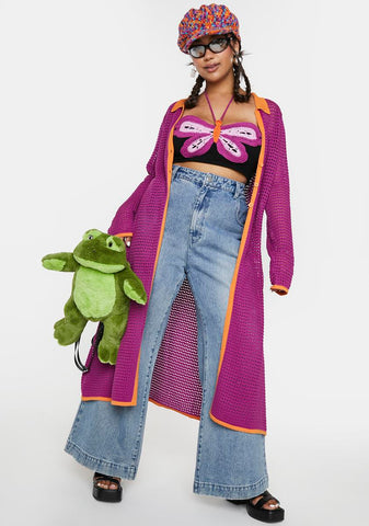 Plus Boogie Days Knit Cardigan