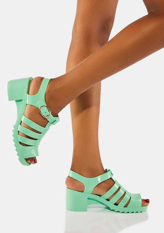 Mint Narrangaset Sandals