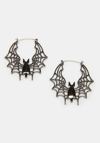 Secluded Shelter Bat Earrings