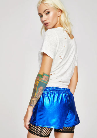 Perfect Catch Metallic Shorts