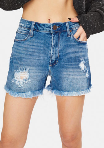 Kona Meredith Distressed Denim Shorts