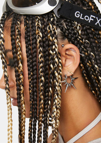 Compression Sun Hoop Earrings