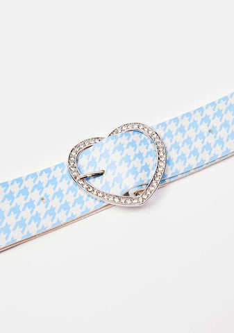 Bedazzled Heart Rhinestone Belt