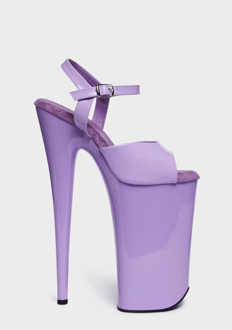 Beyond-009 Platform Heels - Lavender