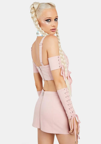 Levels Unlocked Lace-Up Skirt