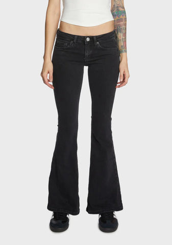Low Rise Flare Jeans