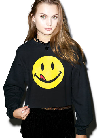 Lickity Split Crop Sweatshirt