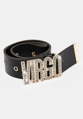 Vain Virgo Rhinestone Belt