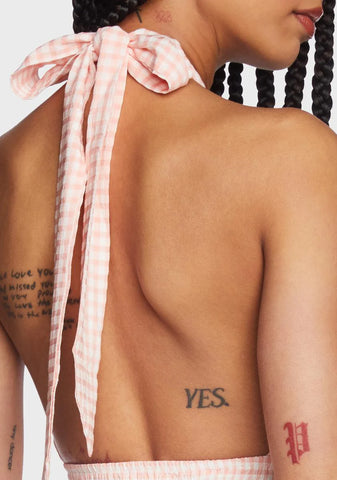 Sweet Making Plans Gingham Dress