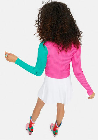 Changed My Mind Two Tone Ribbed Cardigan