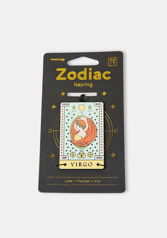 Loyal Virgo Zodiac Keychain