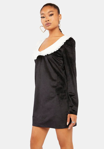 Aquarius Scoop Neck Mini Dress