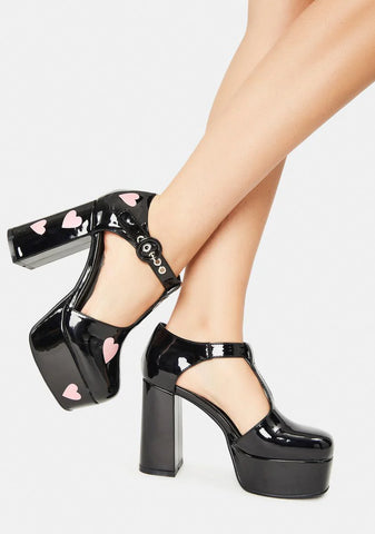 Supermodel Chunky Platform Heels